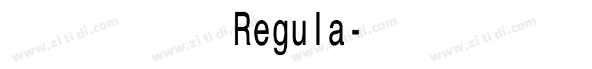 龚帆免费体 Regula字体转换